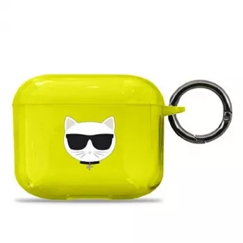 Karl Lagerfeld KLA3UCHFY AirPods 3 kotelo keltainen Choupette