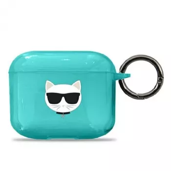 Karl Lagerfeld KLA3UCHFL AirPods 3 kotelo sininen Choupette
