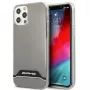 AMG AMHCP12MTCBW iPhone 12/12 Pro läpinäkyvä kovakuori sähköpinnoitettu musta & valkoinen