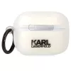 Karl Lagerfeld AirPods Pro kotelo läpinäkyvä Karl-pää-siluetilla