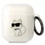 Karl Lagerfeld KLA2HNCHTCT AirPods 1/2 kotelo läpinäkyvä Ikonik Choupette