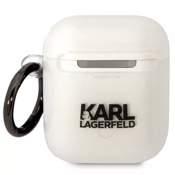 Karl Lagerfeld KLA2HNCHTCT AirPods 1/2 kotelo läpinäkyvä Ikonik Choupette