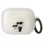 Karl Lagerfeld KLAPHNKCTGT AirPods Pro kotelo läpinäkyvä glitter Karl & Choupette