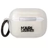 Karl Lagerfeld KLAPHNKCTGT AirPods Pro kotelo läpinäkyvä glitter Karl & Choupette
