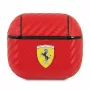 Ferrari FESA3CARE On Track AirPods 3 kotelo punainen PU carbon