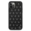Mercedes-Benz iPhone 12 Pro Max kovakuori hopeinen tähtikuvio musta