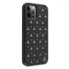 Mercedes-Benz iPhone 12 Pro Max kovakuori hopeinen tähtikuvio musta