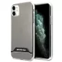 AMG AMHCN61TCBW kovakuori iPhone 11 / XR 6,1 tuumaa – läpinäkyvä sähköpinnoitettu musta & valkoinen