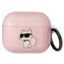 Karl Lagerfeld KLA3HNCHTCP AirPods 3 kotelo pinkki Ikonik Choupette