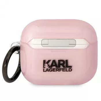 Karl Lagerfeld KLA3HNCHTCP AirPods 3 kotelo pinkki Ikonik Choupette