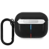 BMW AirPods Pro nahkakotelo kaarevalla linjakuviolla - musta