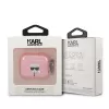 Karl Lagerfeld KLA3UKHGP Glitter Karl's Head AirPods 3 kotelo - pinkki
