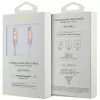 GUESS GUCCLALRGDP USB-C - USB-C pikalatauskaapeli 1,5 m pinkki kohokuvioidulla logolla