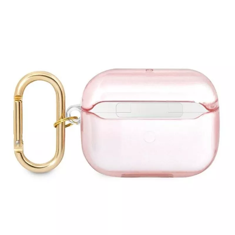 GUESS AirPods Pro kotelo kantohihnalla pinkki Strap Collection