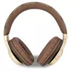 GUESS 4G Script Metal Logo langattomat on-ear-kuulokkeet Bluetooth 5.3 ruskea
