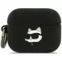 Karl Lagerfeld Silikoni Choupette Head 3D -kotelo AirPods Pro 3 - musta