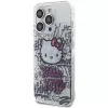 Hello Kitty HKHCP14LHDGPHT iPhone 14 Pro hardcase IML Kitty On Bricks Graffiti - valkoinen