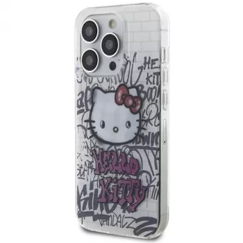 Hello Kitty HKHCP13XHDGPHT iPhone 13 Pro Max hardcase IML Kitty On Bricks Graffiti valkoinen