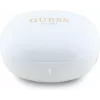 GUESS Flat Classic Logo Electroplated True Wireless -nappikuulokkeet, valkoinen
