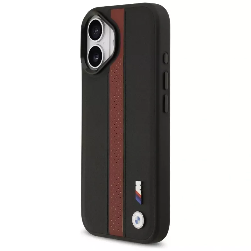 BMW M Perforated Stripe Logo MagSafe -kotelo iPhone 17 - punainen