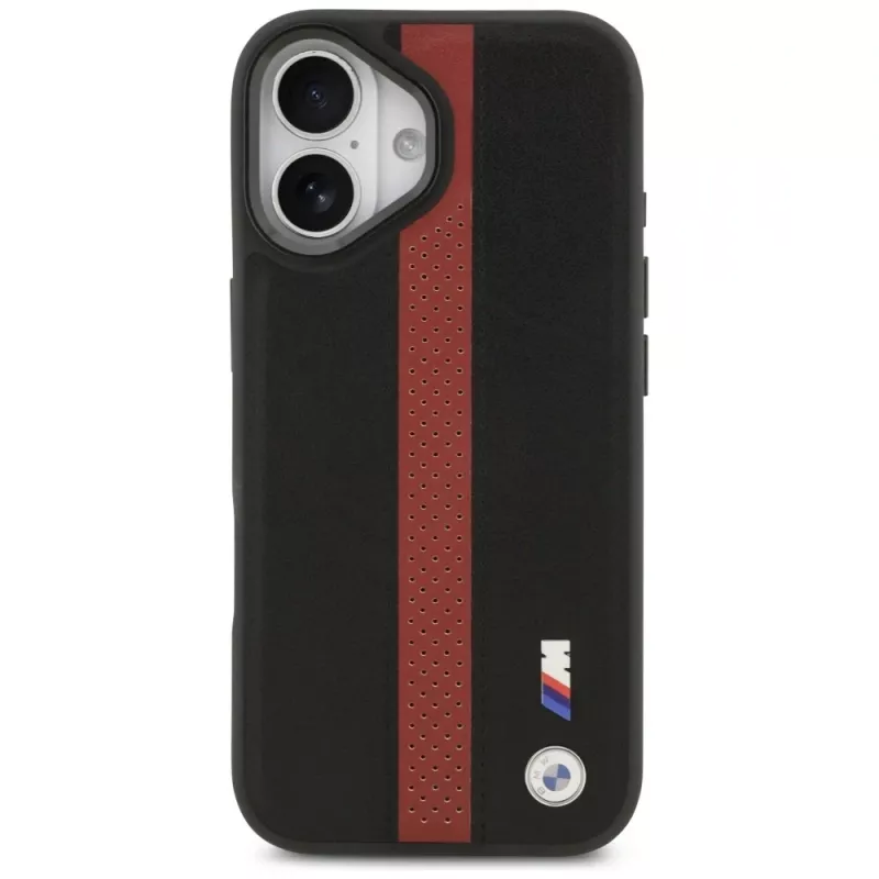 BMW M Perforated Stripe Logo MagSafe -kotelo iPhone 17 - punainen