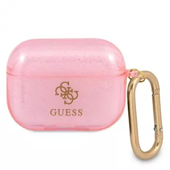 Guess GUAPUCG4GP AirPods Pro kotelo pinkki glitter-kokoelma