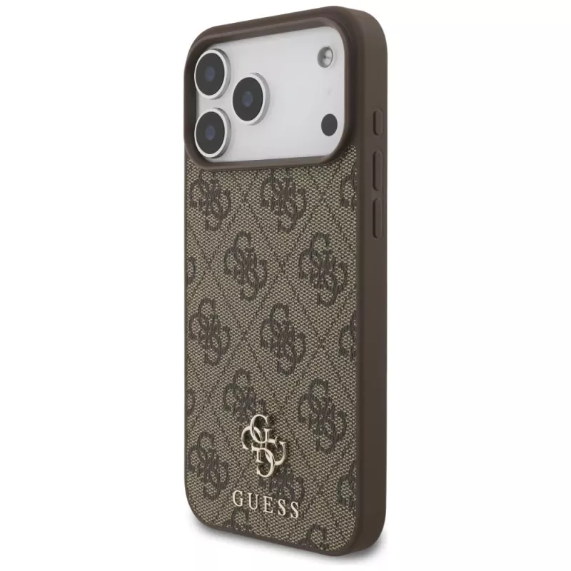 GUESS 4G Small Classic Logo MagSafe -kotelo iPhone 18 Pro Max / 17 Pro Max - ruskea