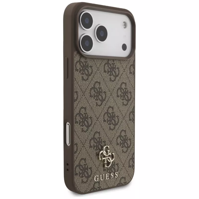 GUESS 4G Small Classic Logo MagSafe -kotelo iPhone 18 Pro Max / 17 Pro Max - ruskea