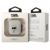 Karl Lagerfeld KLA2HNIKTCT läpinäkyvä AirPods 1/2 kotelo Karl's Head -kuviolla