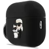 Karl Lagerfeld silikoninen Karl & Choupette Head 3D -kuori AirPods Pro 3 -kuulokkeille, musta