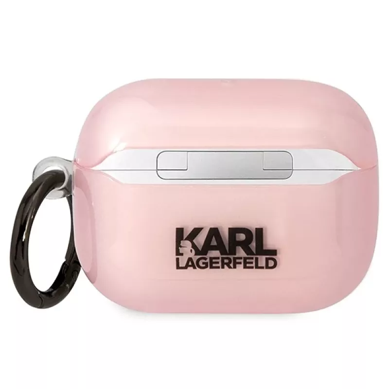 Karl Lagerfeld KLAPHNCHTCP AirPods Pro kotelo pinkki Ikonik Choupette