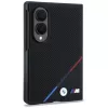 BMW M nahka perforoitu trikolori-raidat metallilogot MagSafe -kotelo Samsung Galaxy Z Fold8 - musta