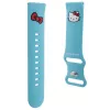 Hello Kitty universaali silikoninen kellonranneke Kitty Head sininen 22mm