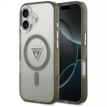 GUESS IML Gradient Triangle Logo MagSafe -kotelo iPhone 17 - khaki