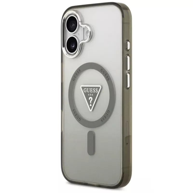 GUESS IML Gradient Triangle Logo MagSafe -kotelo iPhone 17 - khaki