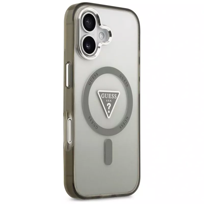 GUESS IML Gradient Triangle Logo MagSafe -kotelo iPhone 17 - khaki
