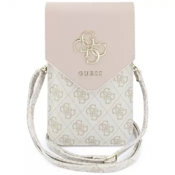 Guess Graines 4G & Classic Logos puhelinlaukku pinkki