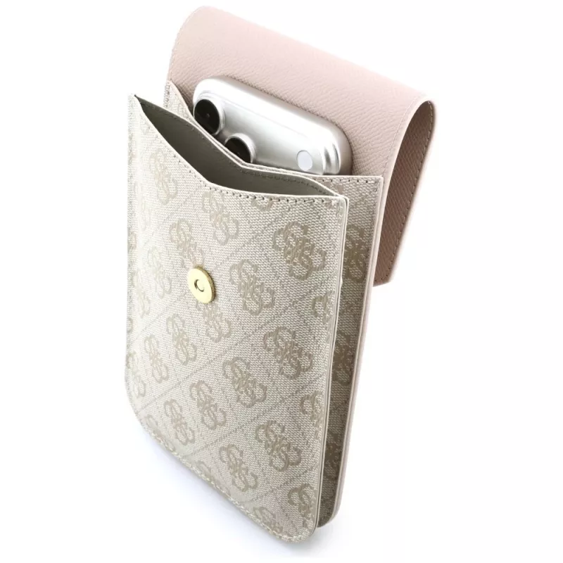 Guess Graines 4G & Classic Logos puhelinlaukku pinkki