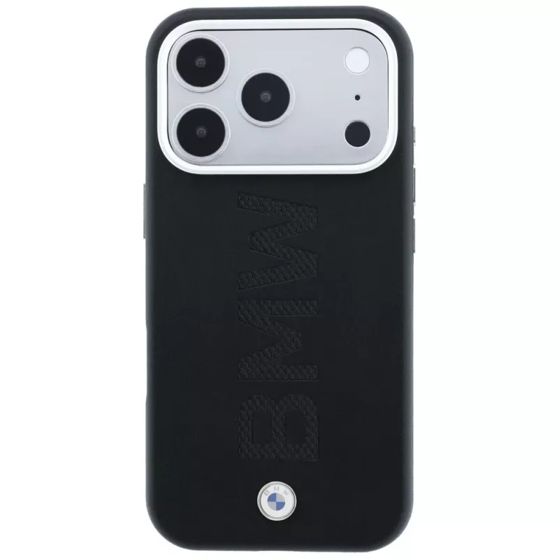 BMW Sign Centered Deboss MagSafe -kotelo iPhone 18 Pro Max / 17 Pro Max -laitteelle - musta