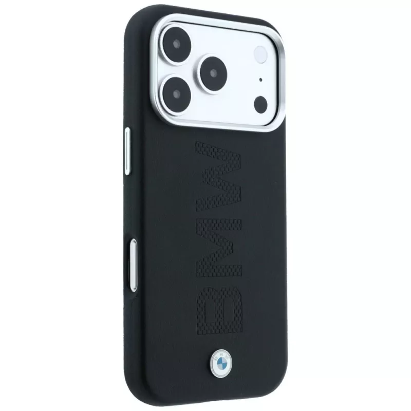 BMW Sign Centered Deboss MagSafe -kotelo iPhone 18 Pro Max / 17 Pro Max -laitteelle - musta
