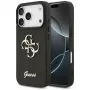 GUESS Fixed Glitter Big 4G -kotelo iPhone 18 Pro / 17 Pro -laitteelle - musta