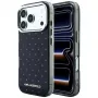 Karl Lagerfeld IML Rhinestones Allover ja elektrolysoitu logokotelo iPhone 18 Pro / 17 Pro -laitteelle - musta