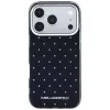 Karl Lagerfeld IML Rhinestones Allover ja elektrolysoitu logokotelo iPhone 18 Pro / 17 Pro -laitteelle - musta