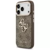 GUESS 4G Big Classic Logo -kotelo iPhone 17 Pro / 18 Pro -laitteelle - ruskea & kulta
