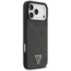 GUESS nahka 4G Triangle Strass MagSafe -kotelo iPhone 18 Pro Max / 17 Pro Max -laitteelle - musta