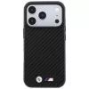 BMW M Carbon Metal Logo MagSafe -kotelo iPhone 18 Pro / 17 Pro -laitteelle – musta