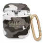 Guess GUA2UCAMG AirPods 1/2 -kotelo musta Camo-kokoelma