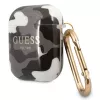 Guess GUA2UCAMG AirPods 1/2 -kotelo musta Camo-kokoelma