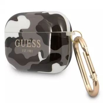 Guess GUAPUCAMG AirPods Pro -kotelo musta Camo-kokoelma