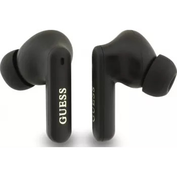 GUESS 4G Classic Metal Logo True Wireless Bluetooth -nappikuulokkeet ENC:llä ja latauskotelolla, sininen